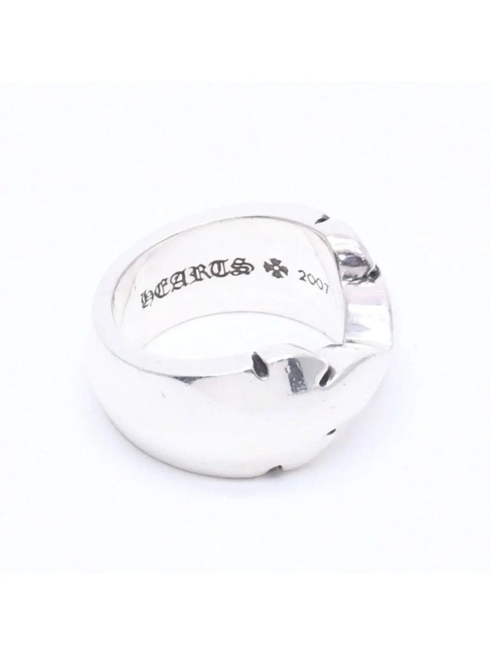 Chrome Hearts Double Fleur Knee Flaanie Ring 925 Sterling Silver